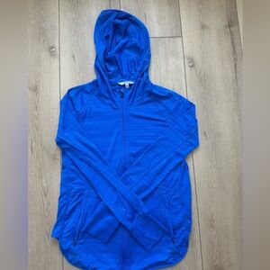 Vibrant Blue Athleta Hooded Jacket